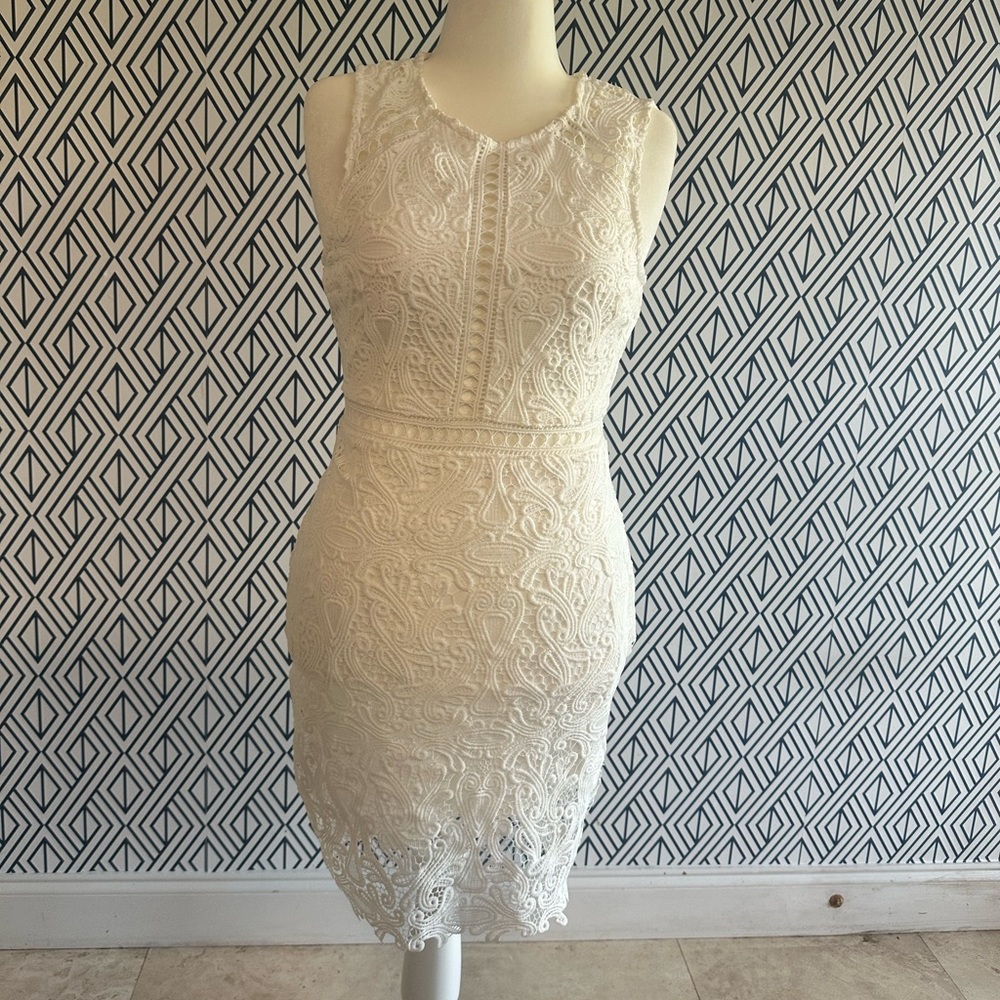 Lulus White Crochet Dress